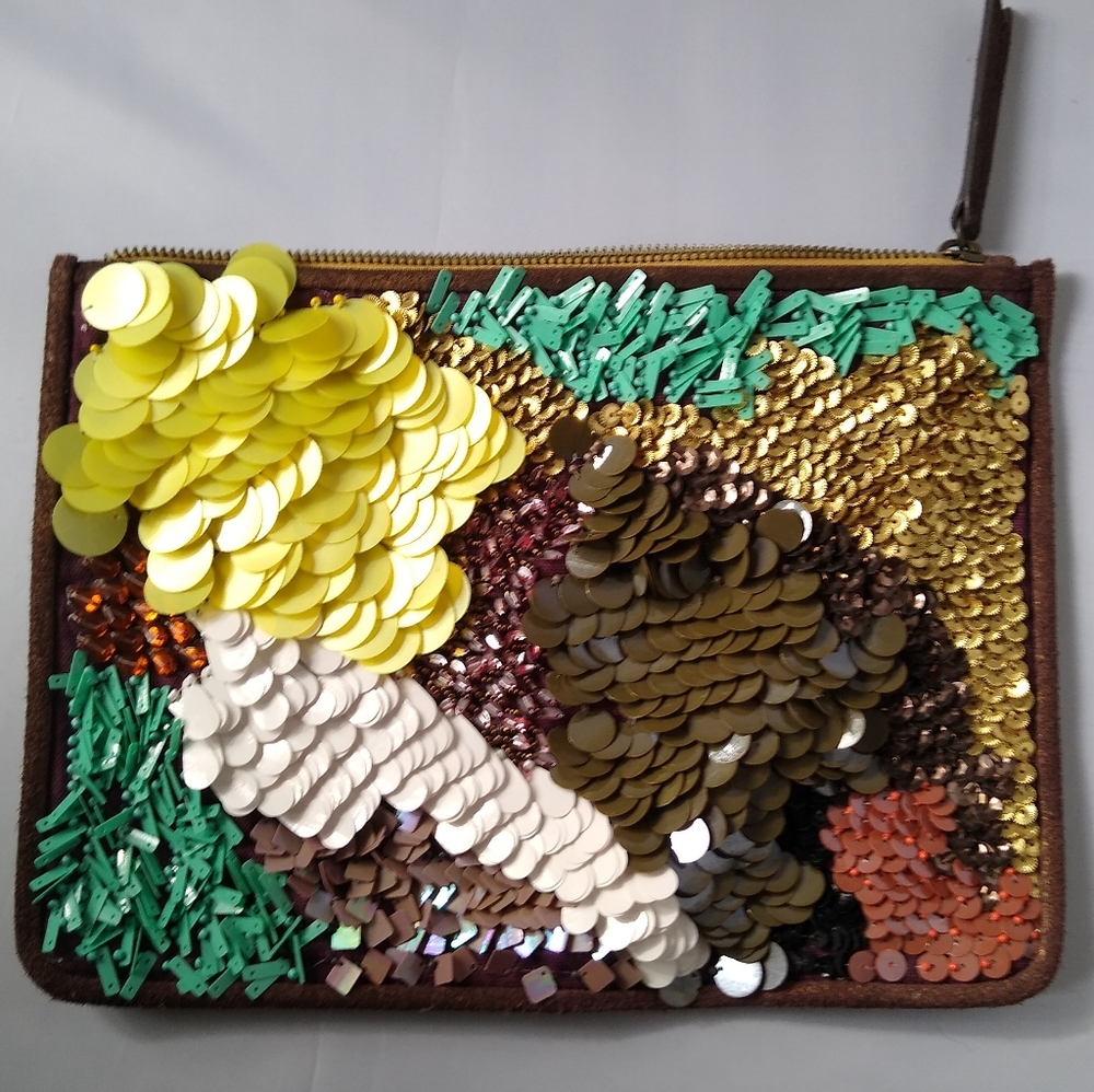 Miss Albright Mixed Sequin Clutch